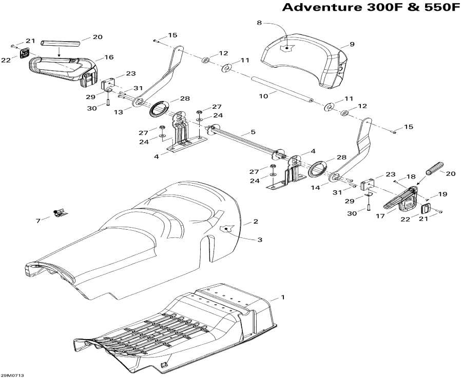 Snowmobiles   - Seat / 