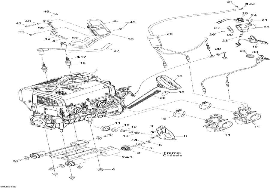 Snowmobiles   - Engine And Engine Support 550f /    Sport 550f