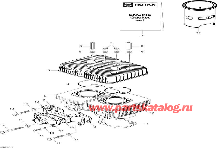 Snowmobiles lynx  - Cylinder - 