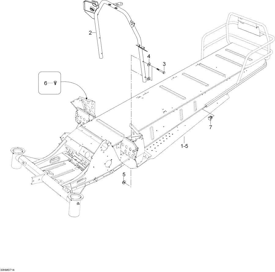 Snow mobile lynx  - Frame - 