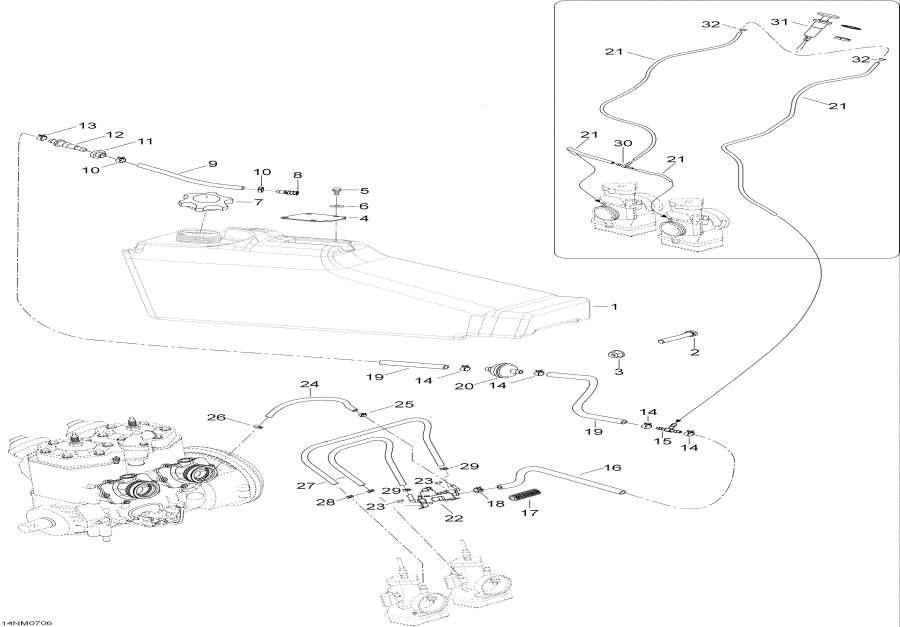 Snow mobile Lynx  -   - Fuel System