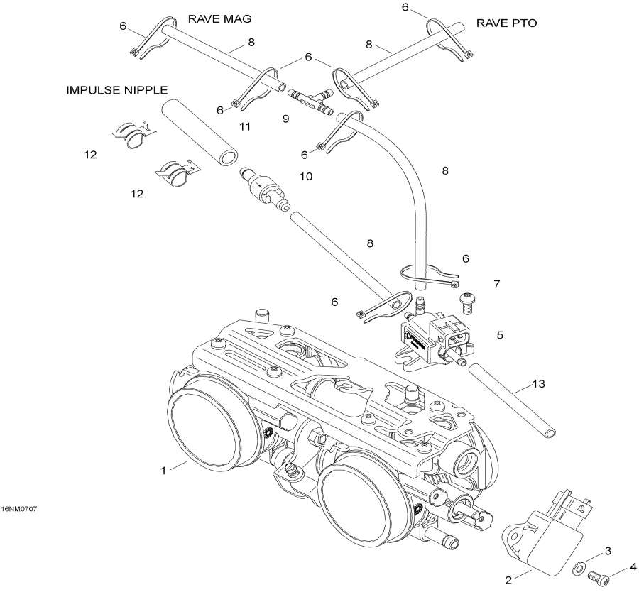 Snowmobiles Lynx  - Throttle Body / �������� ����