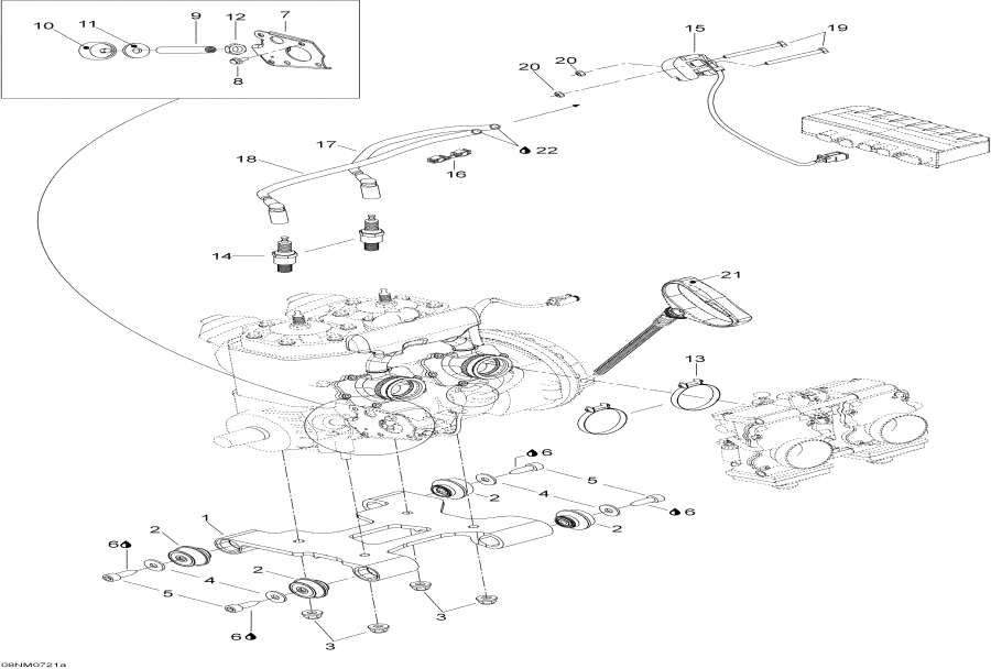 Snowmobiles lynx  - Engine And Engine Support