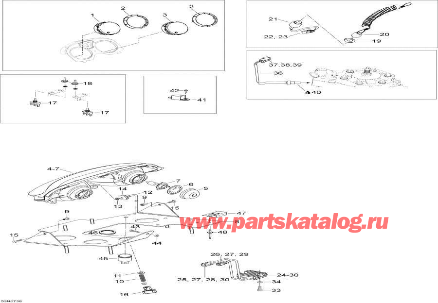 Snowmobile lynx  - Electrical System - ��������� System