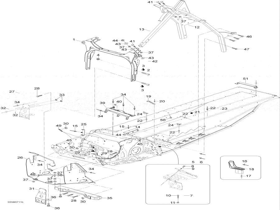 Snow mobile lynx  - Frame And Components -   Components