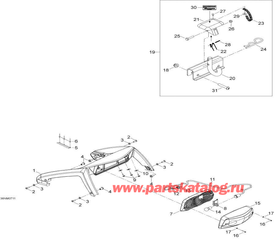 Snowmobiles Lynx  - Luggage Rack / Luggage Rack