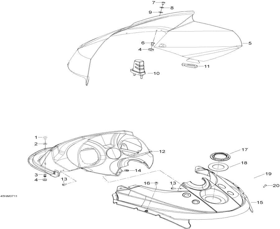 Snowmobiles   - Windshiel  Console / Windshiel And Console