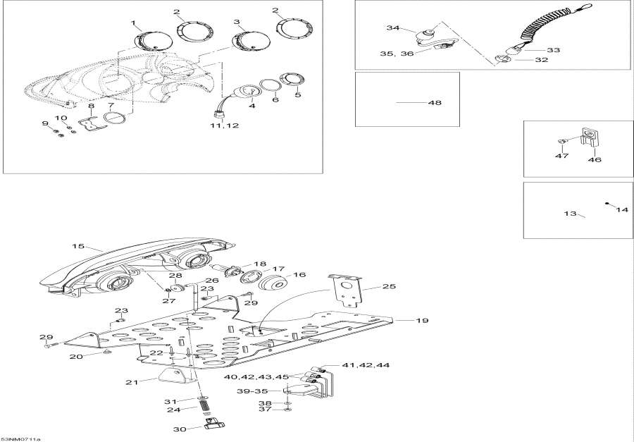 Snow mobile lynx  -  System / Electrical System