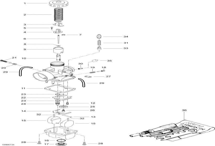 Snowmobile Lynx  - Carburetor - 