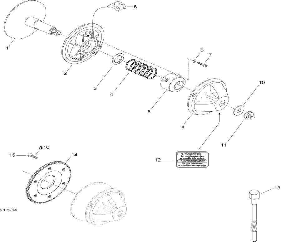 Snowmobiles   - Drive Pulley /  