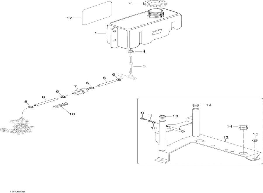 Snowmobile lynx  - Oil System