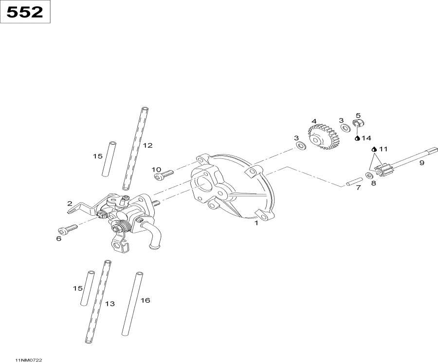 Snowmobiles   - Oil / Oilpump