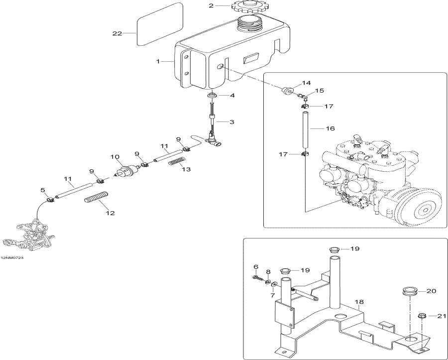 Snowmobile   - Oil System - Oil System