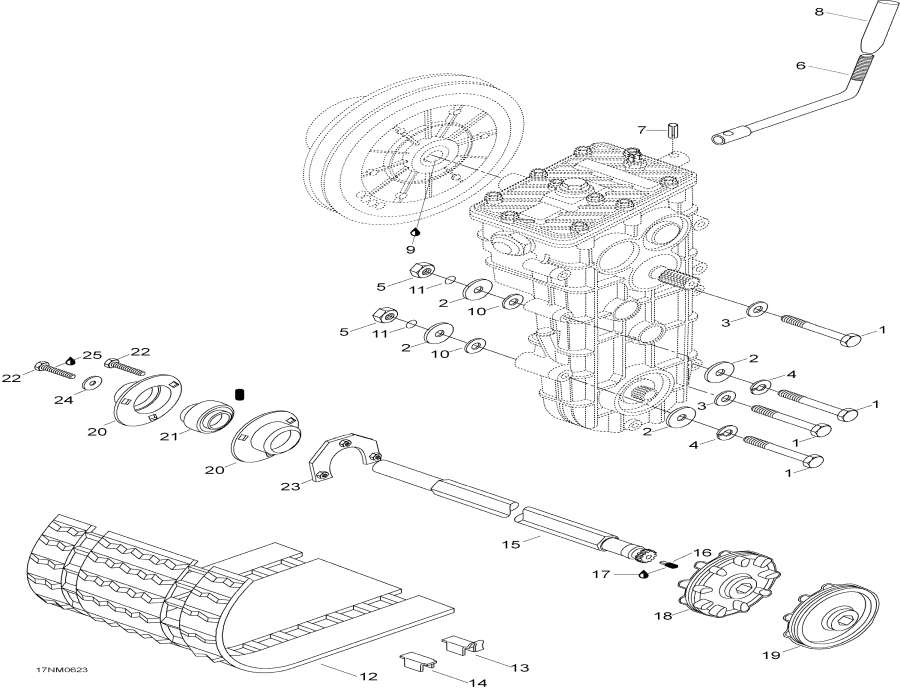  Lynx  - Drive Axle And Track / Drive Axle  Track