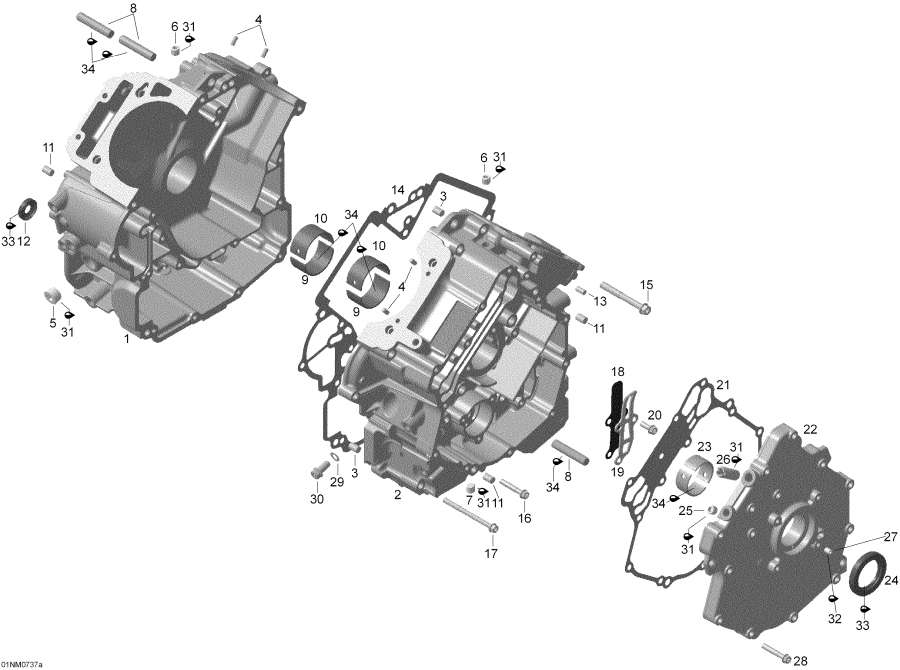  lynx  - Crankcase -  