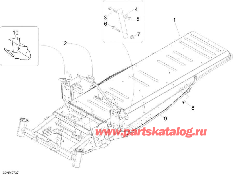 Snowmobile Lynx  - Frame - 