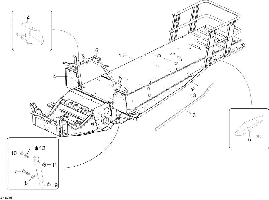 Snow mobile   - Frame - 