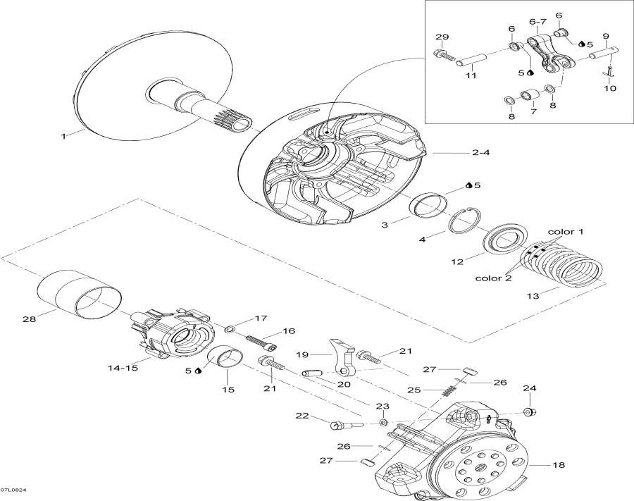 Snowmobile Lynx  - Drive Pulley