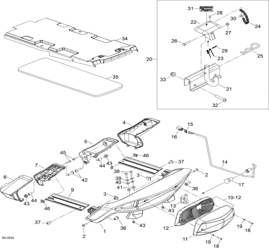 Snowmobile Lynx  - Luggage Rack