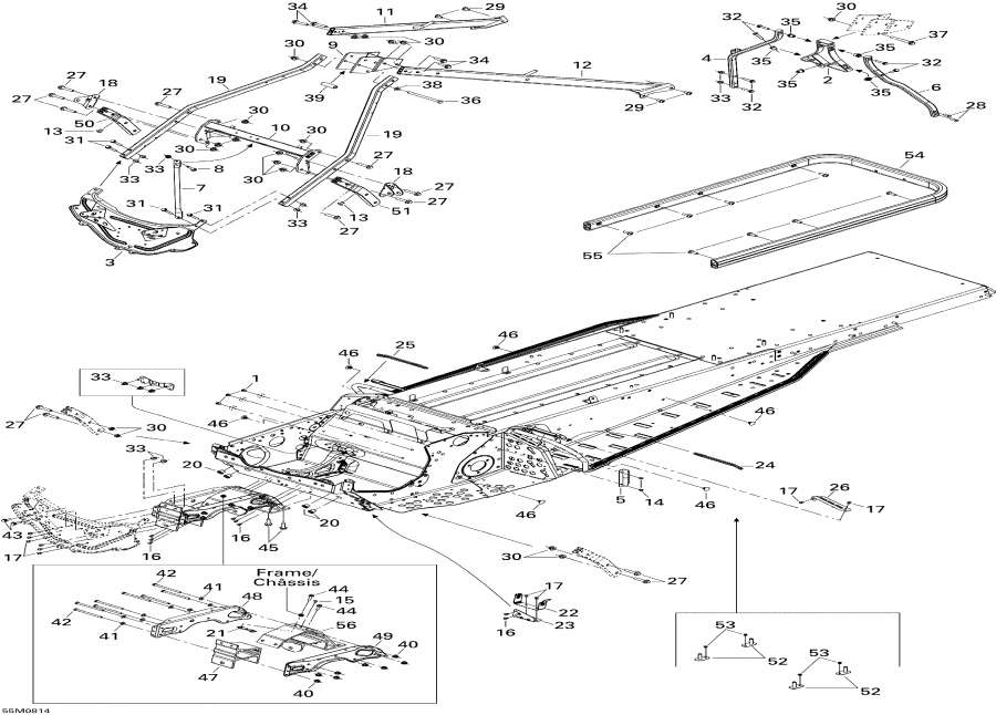 Snow mobile Lynx  -   Components / Frame And Components