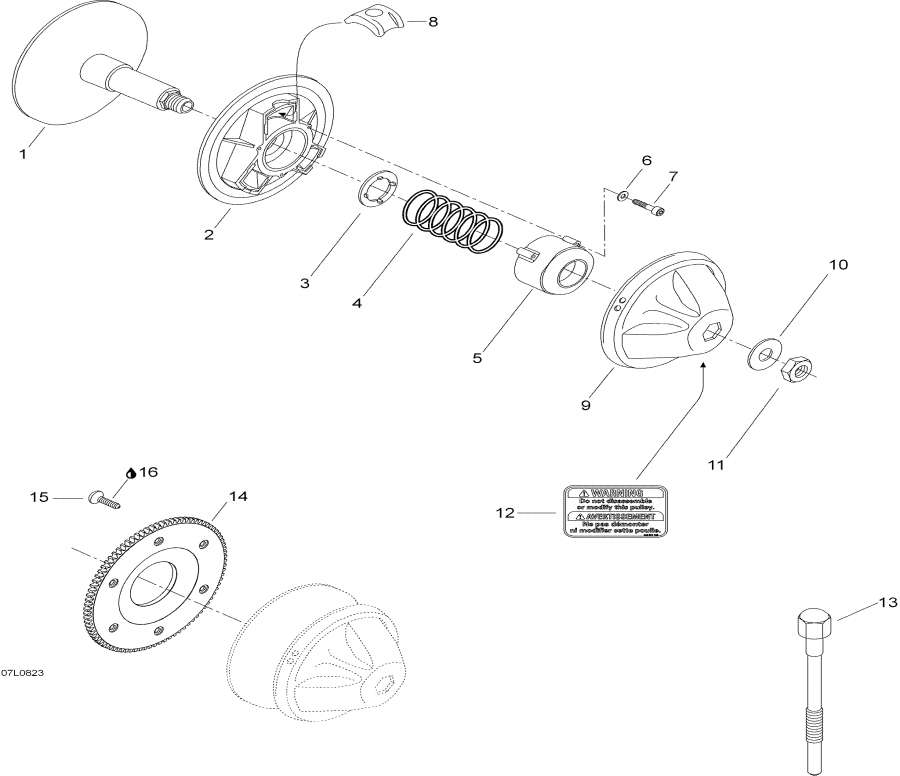 Snowmobiles   -  ,Drive Pulley