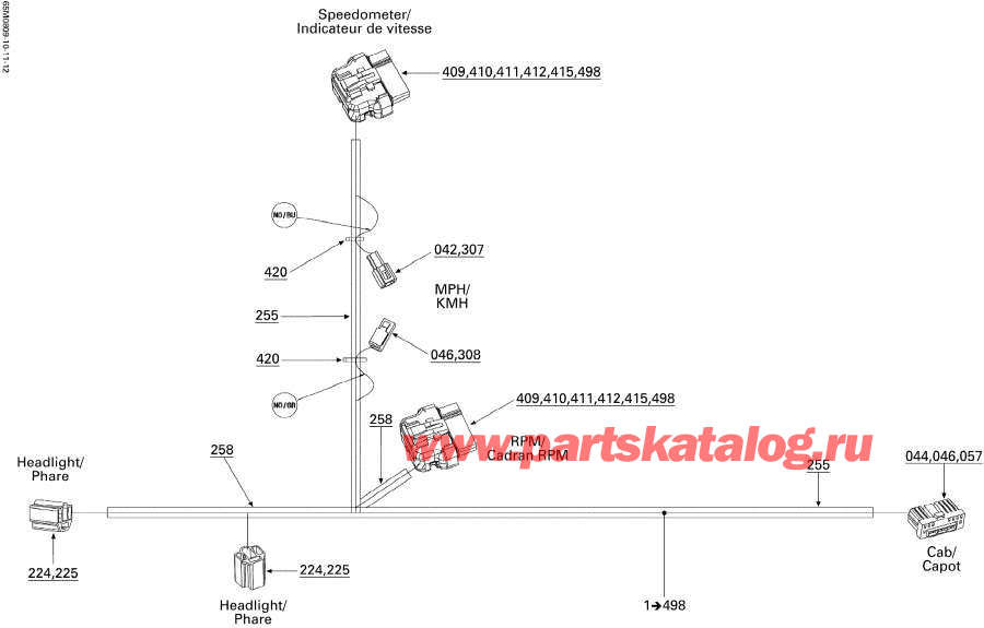  lynx  - Electrical Harness, Hood