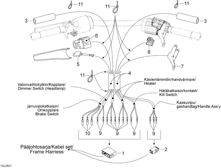  lynx  - Steering Harness