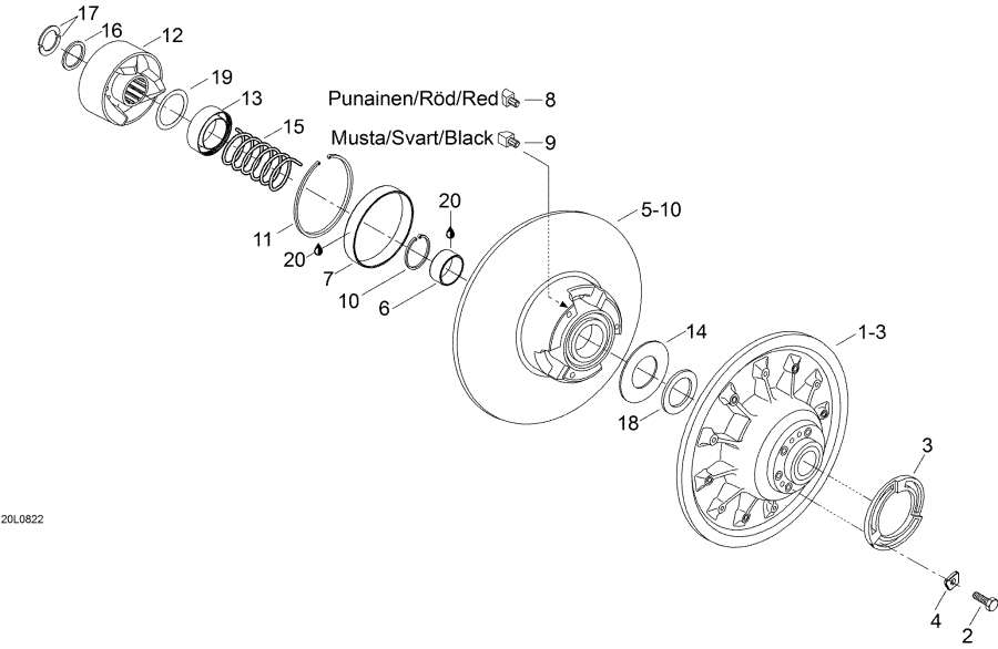 Snow mobile   -   / Driven Pulley