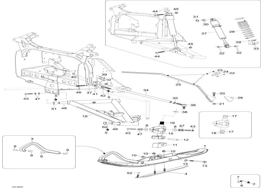 Snowmobiles Lynx  - Front Suspension And Ski / �������� �������� � ����