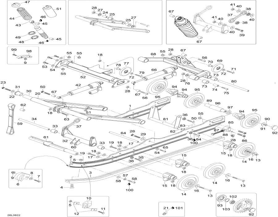 Snowmobiles lynx  - Rear Suspension - ������ ��������