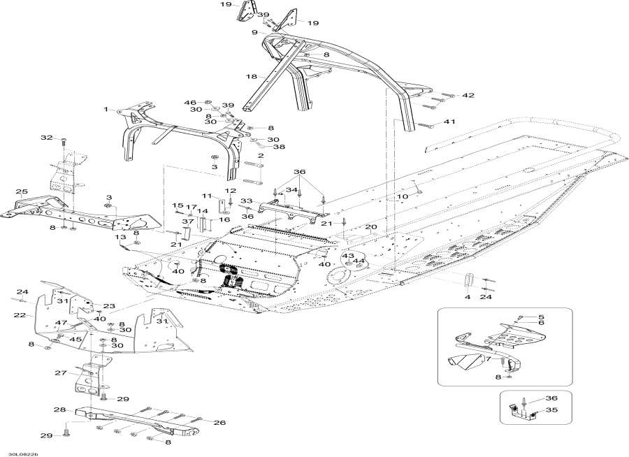 Snowmobiles lynx  -   Components