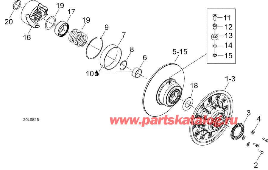 Snowmobiles   - Driven Pulley /  