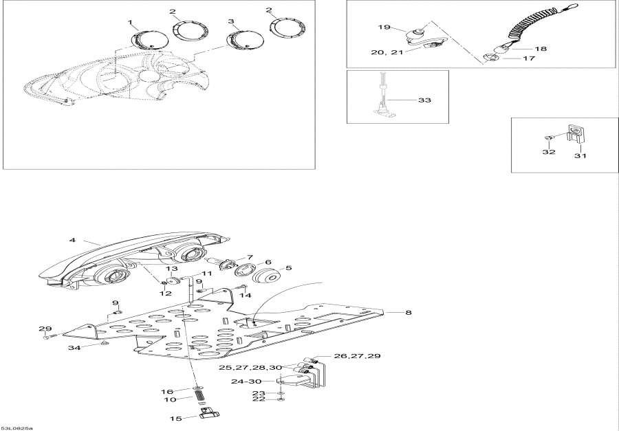 Snow mobile Lynx  - Electrical System /  System