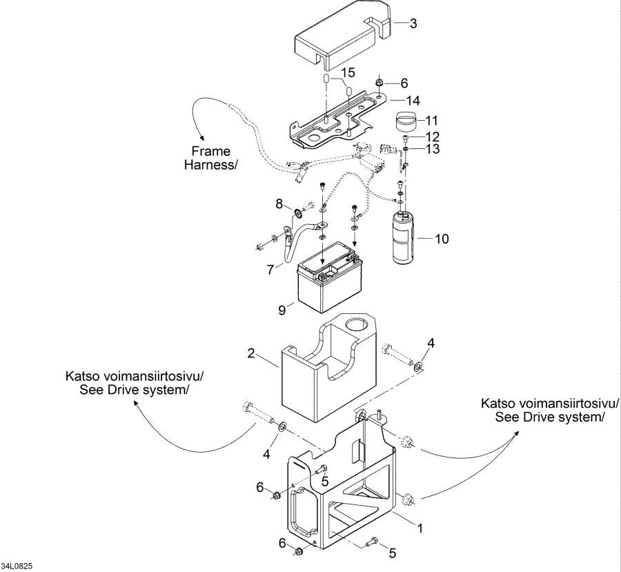 Snowmobile lynx  -  System - Electrical System