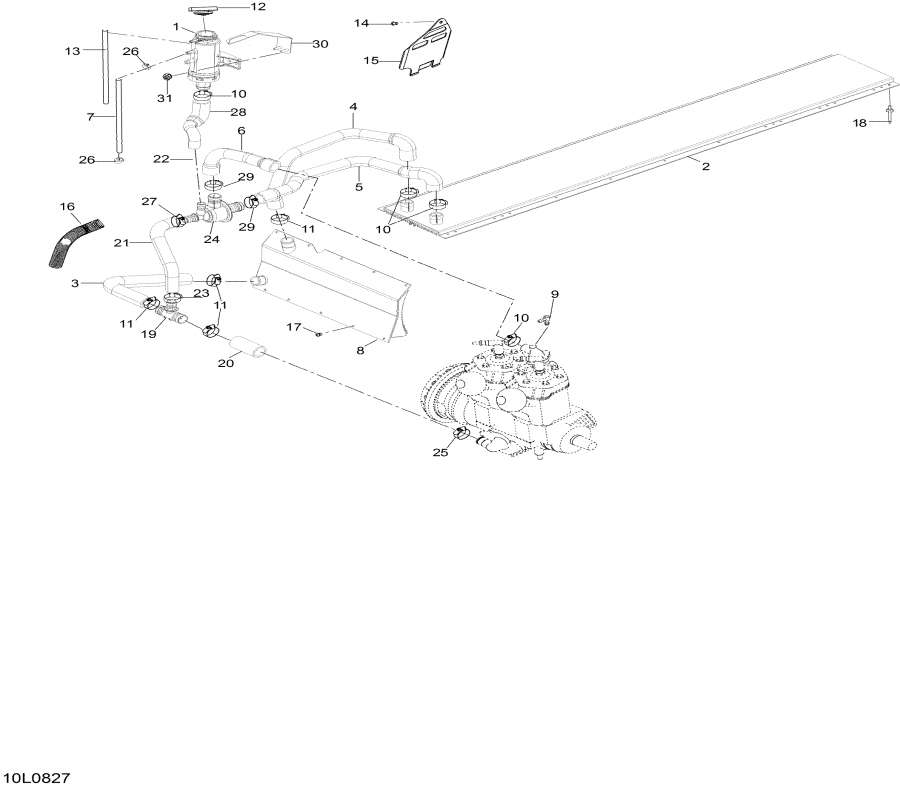 Snow mobile lynx  - ���������� System - Cooling System