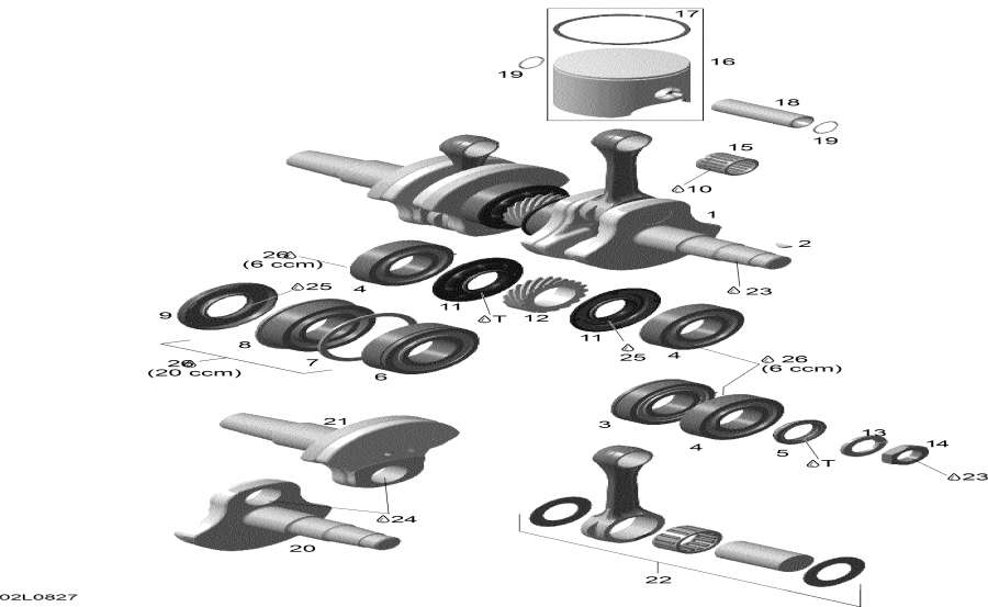  Lynx  - Crankshaft And Pistons