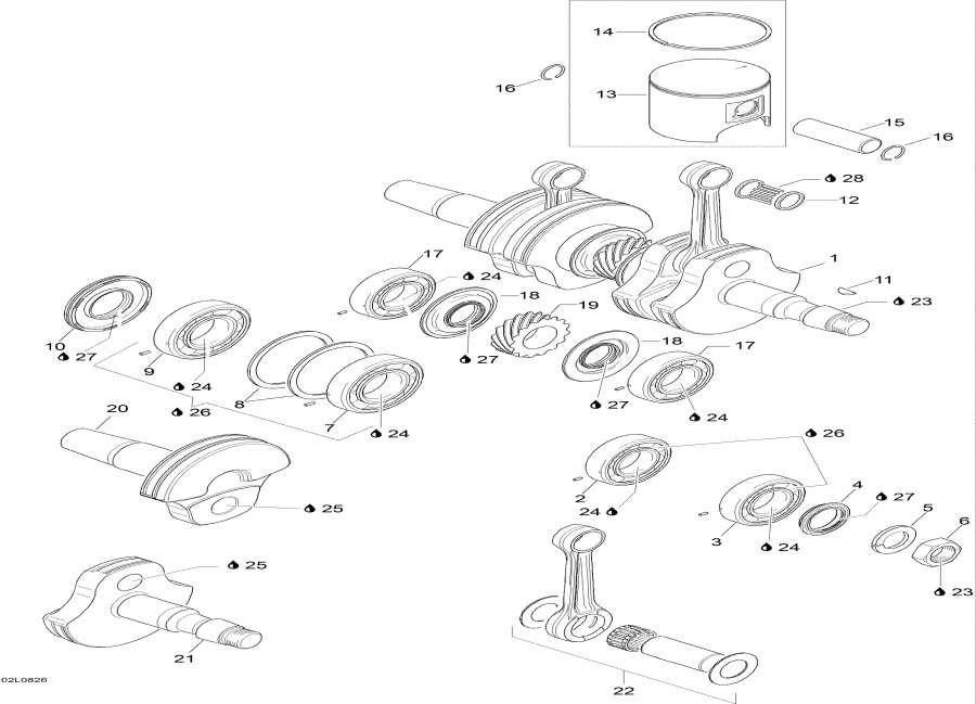 Snowmobile   -  - Crankshaft