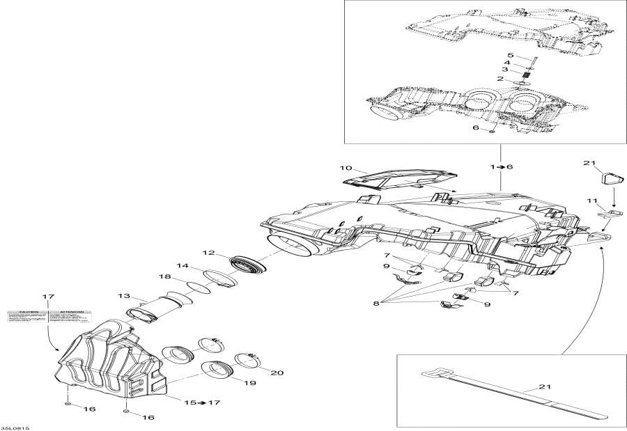 Snow mobile �����  - Air Intake System / Air ������� ������ System