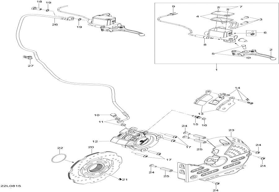 Snowmobiles Lynx  - Hydraulic Brake - Hydraulic 