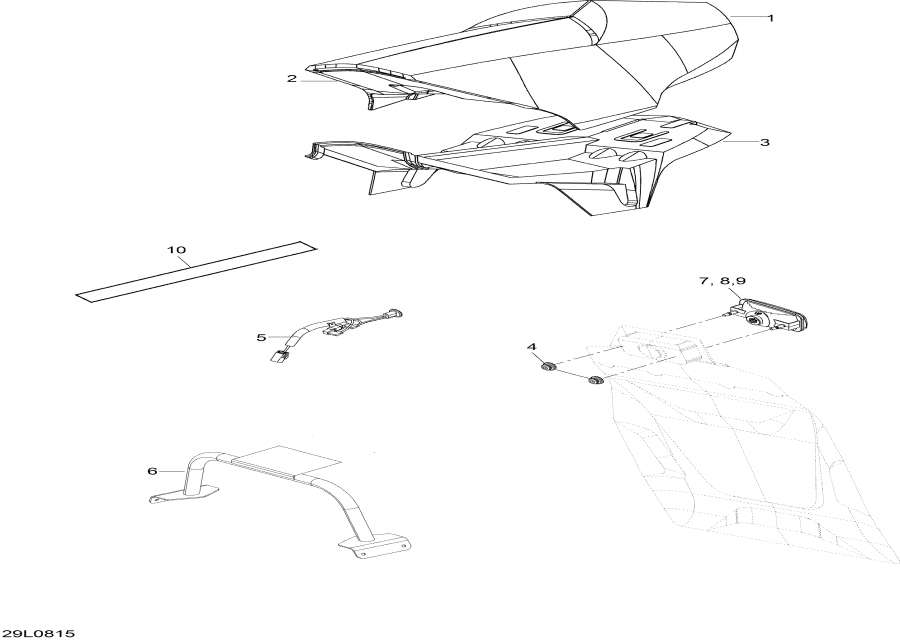 Snow mobile   - Seat