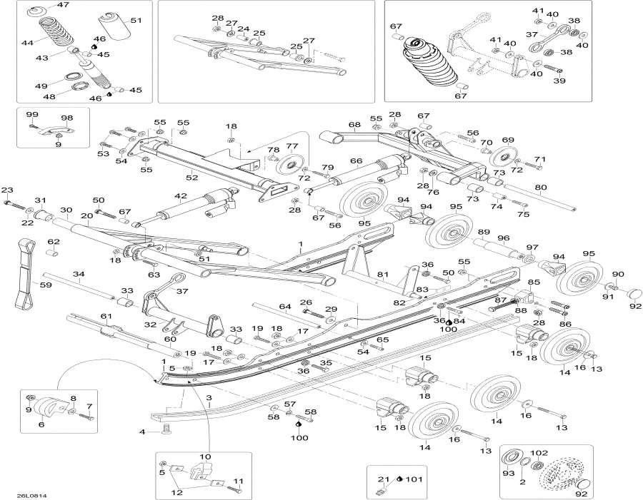 Snowmobile Lynx  - Rear Suspension / ������ ��������