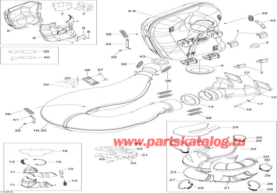 Snowmobiles   - Exhaust System
