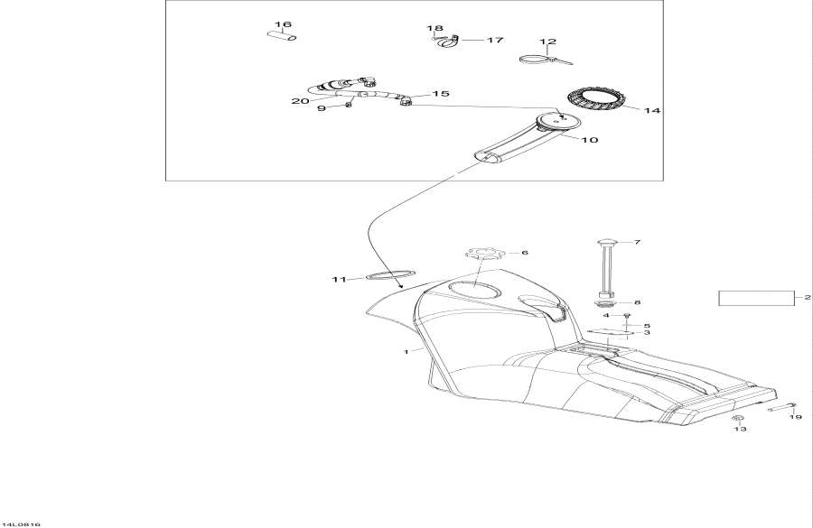 Snowmobile lynx  - Fuel System