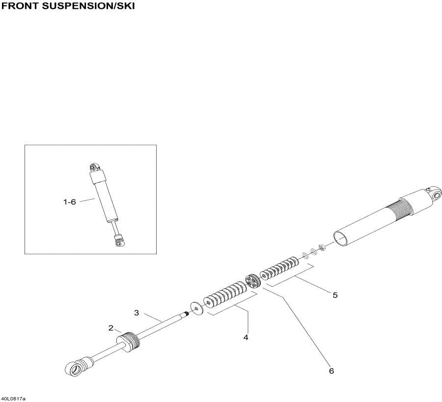 Snowmobiles Lynx  - Take Apart Shock, Ski,Take Apart Shock, Ski