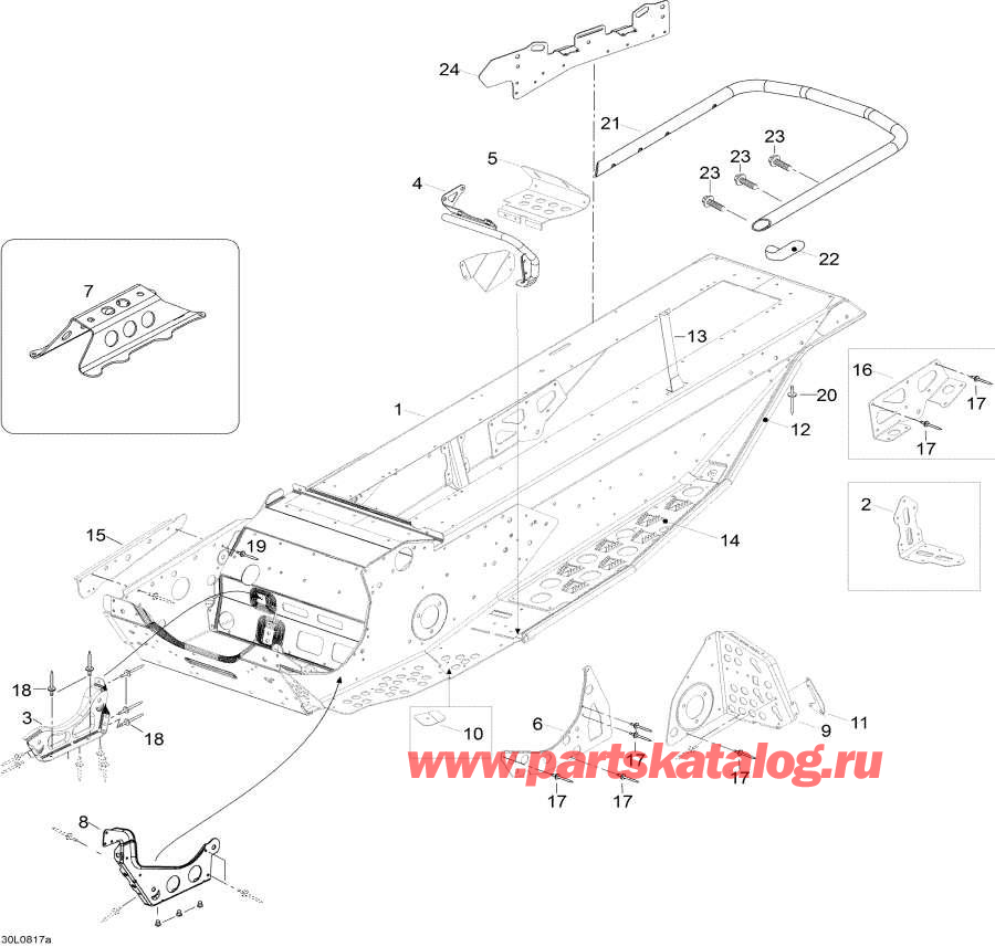 Snowmobile lynx  -  - Frame