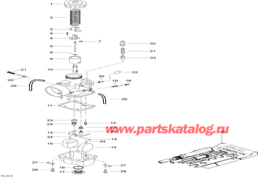 Snow mobile Lynx  -  - Carburetor