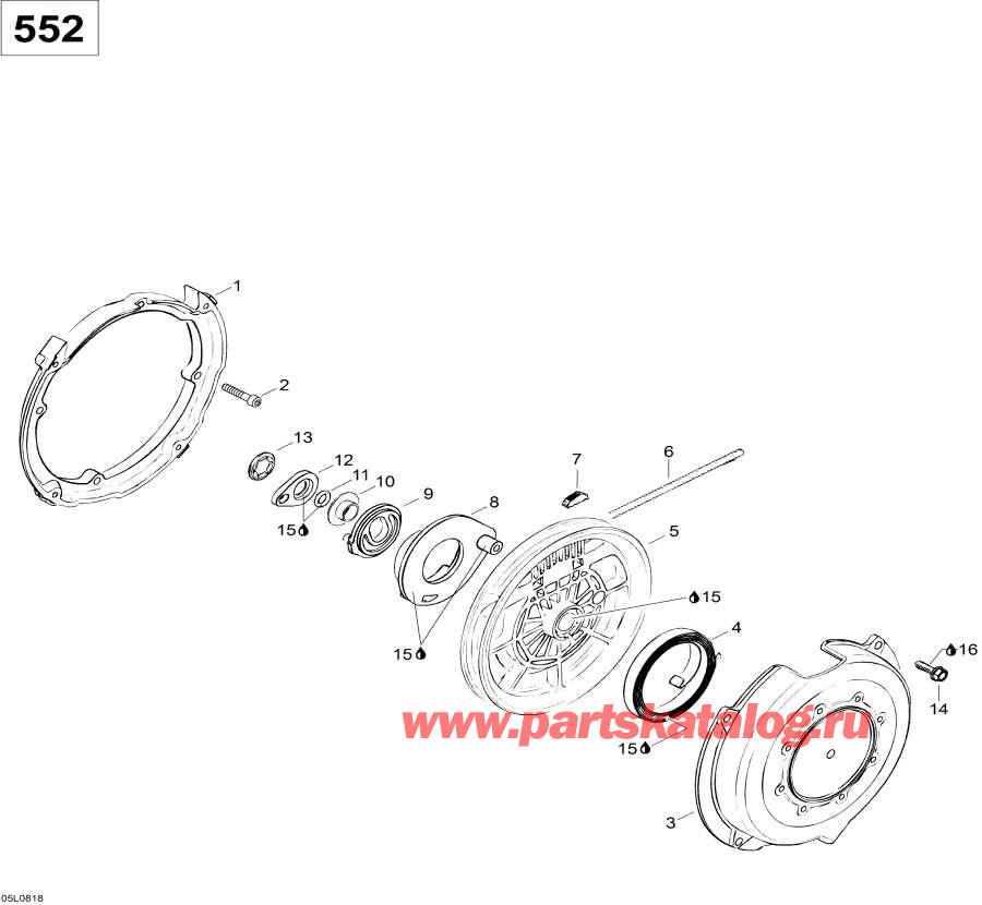 Snowmobiles lynx  - Rewind Starter - Rewind 