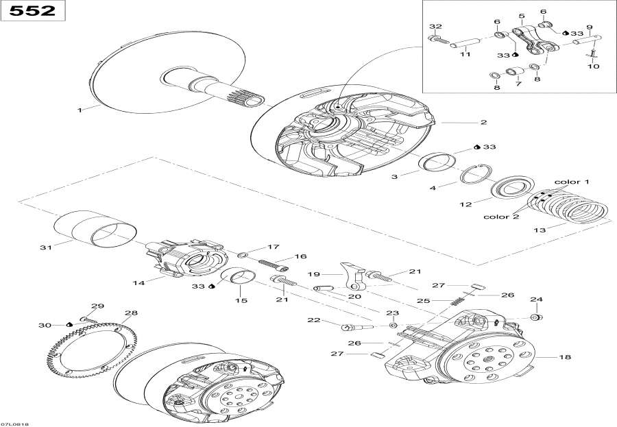 Snowmobile lynx  -   / Drive Pulley