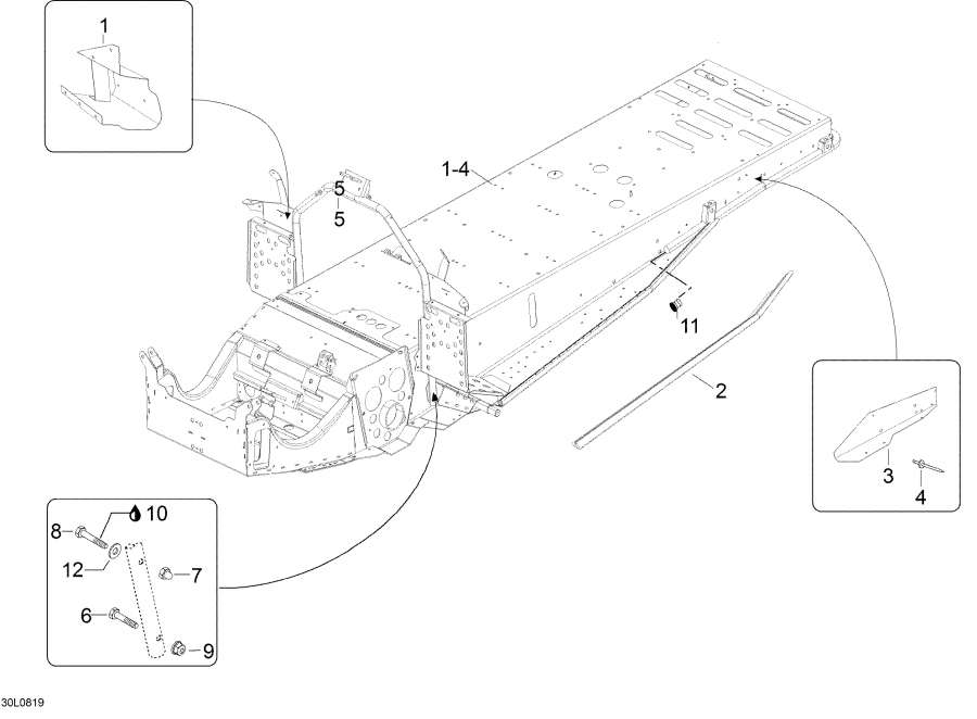 Snowmobile   - Frame,