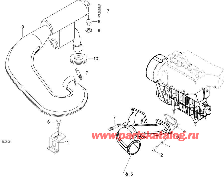 Snowmobiles Lynx  -   / Exhaust System